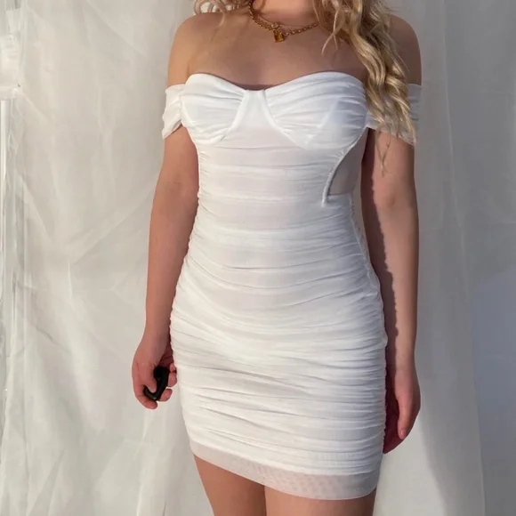 White Mini Dress - Picture 2 of 5